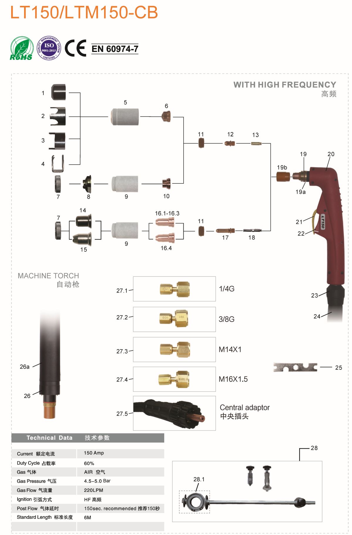 PLASMA HF LT150 LTM150-CB2