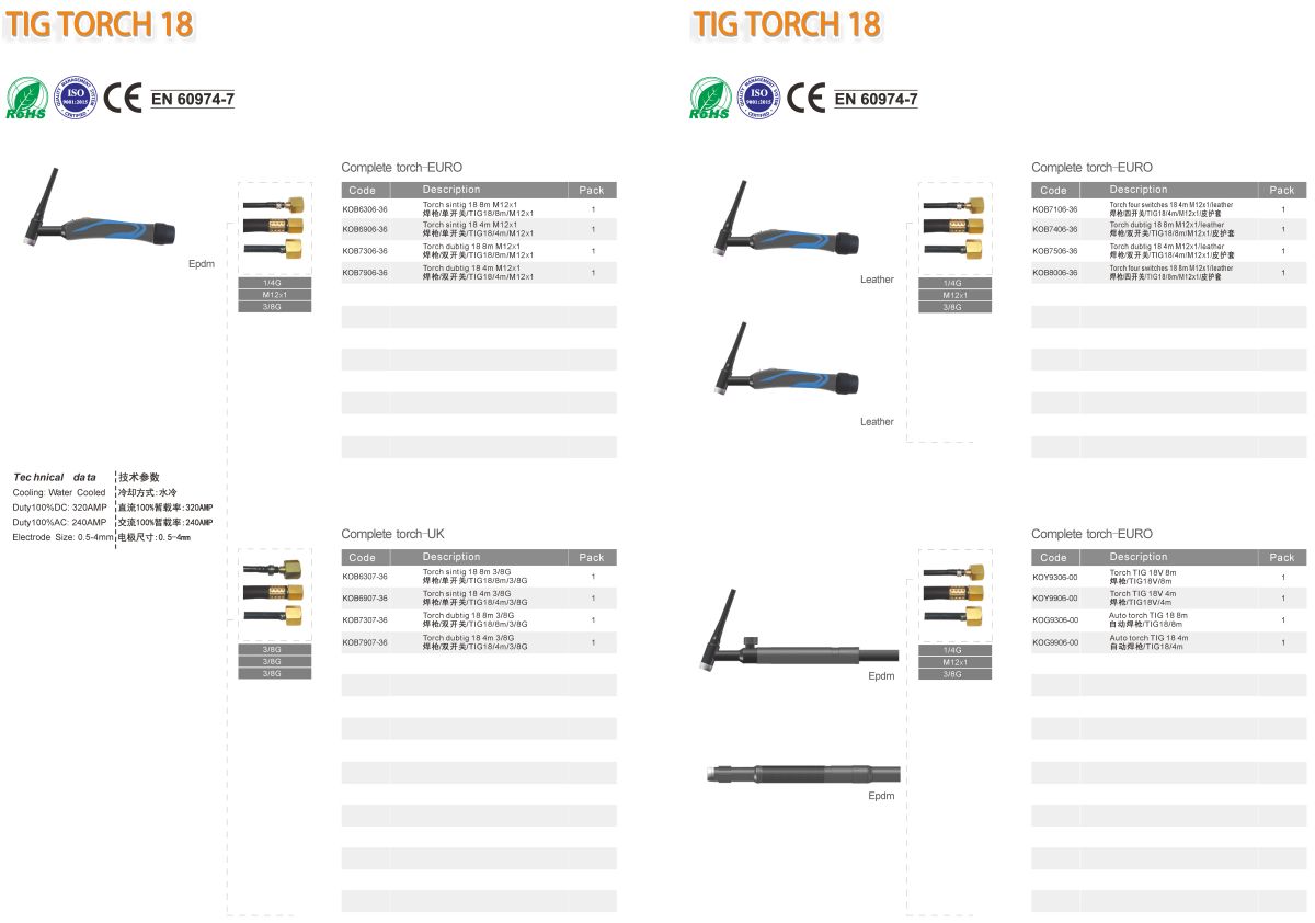 TIG TORCH 18