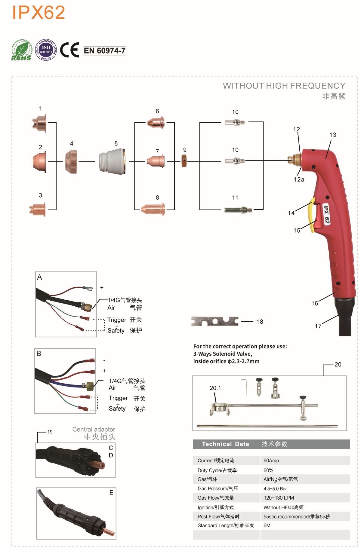 TIG TORCH IPX622